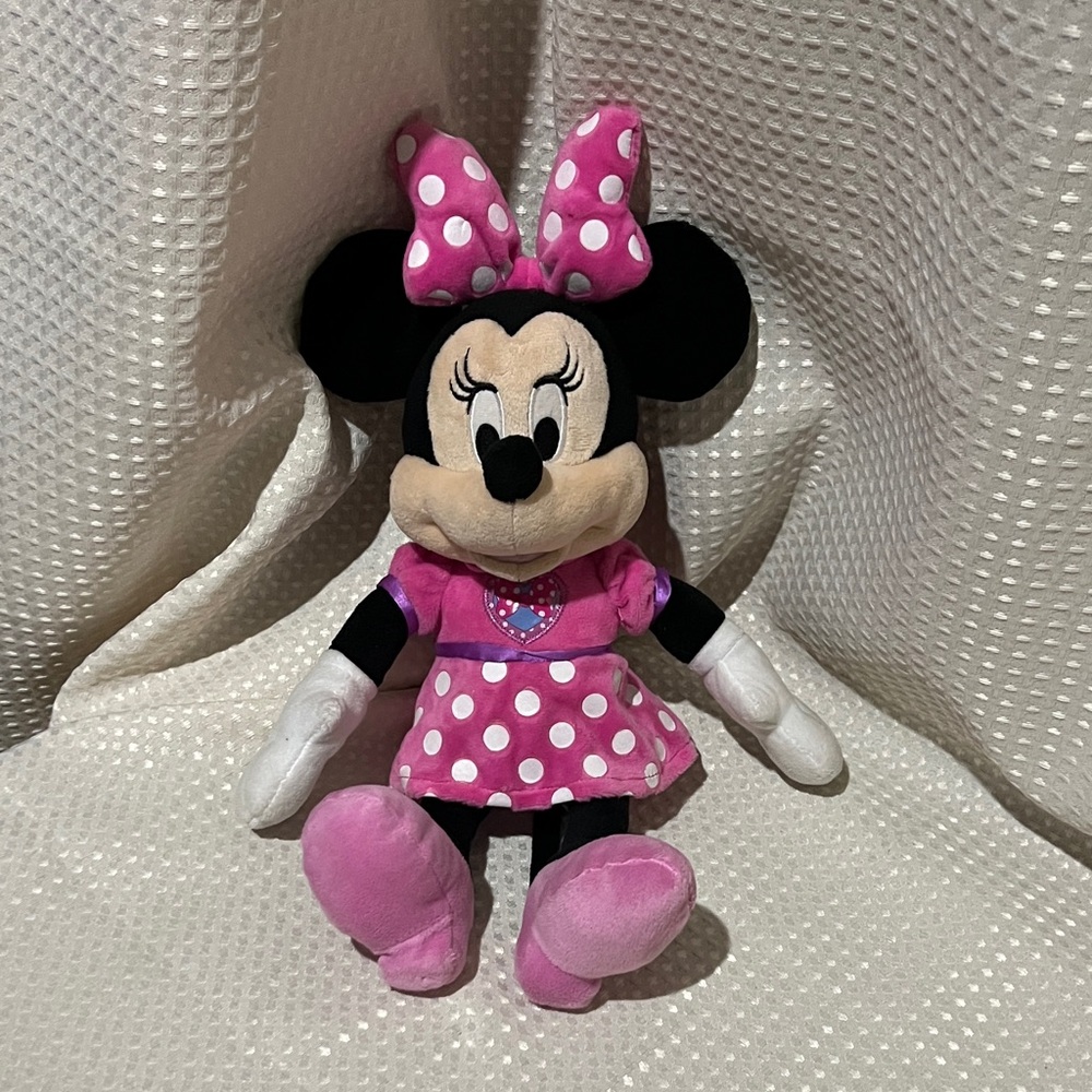 Disney Minnie Mouse Pink Polka Dot Plush with Lights and Sound